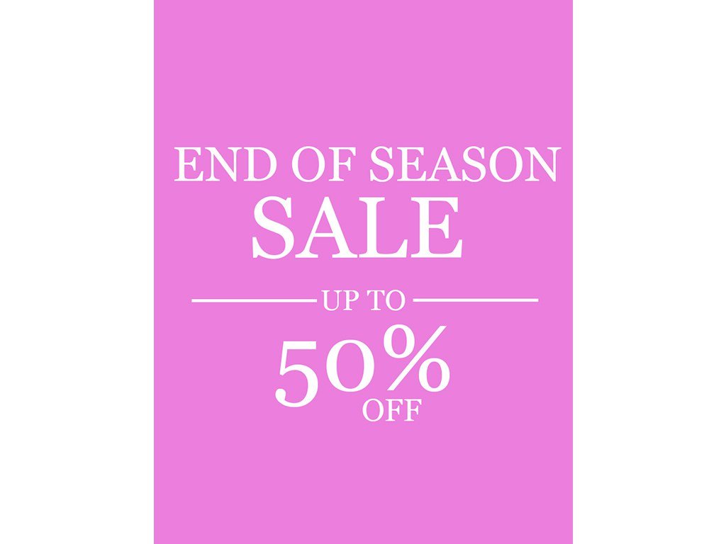 End of season Sale